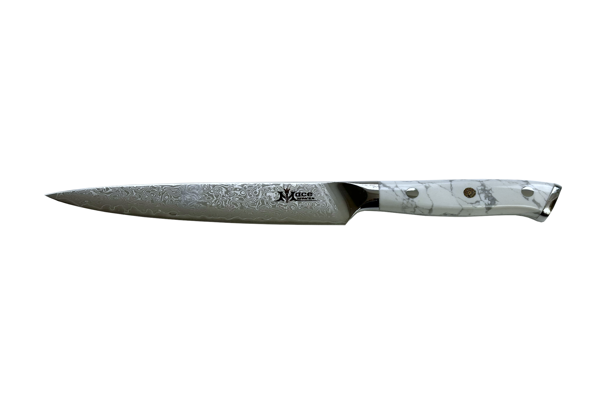 MaceMaker WHITE STONE UTILITY - SanMai Damaškový Kuchyňský nůž