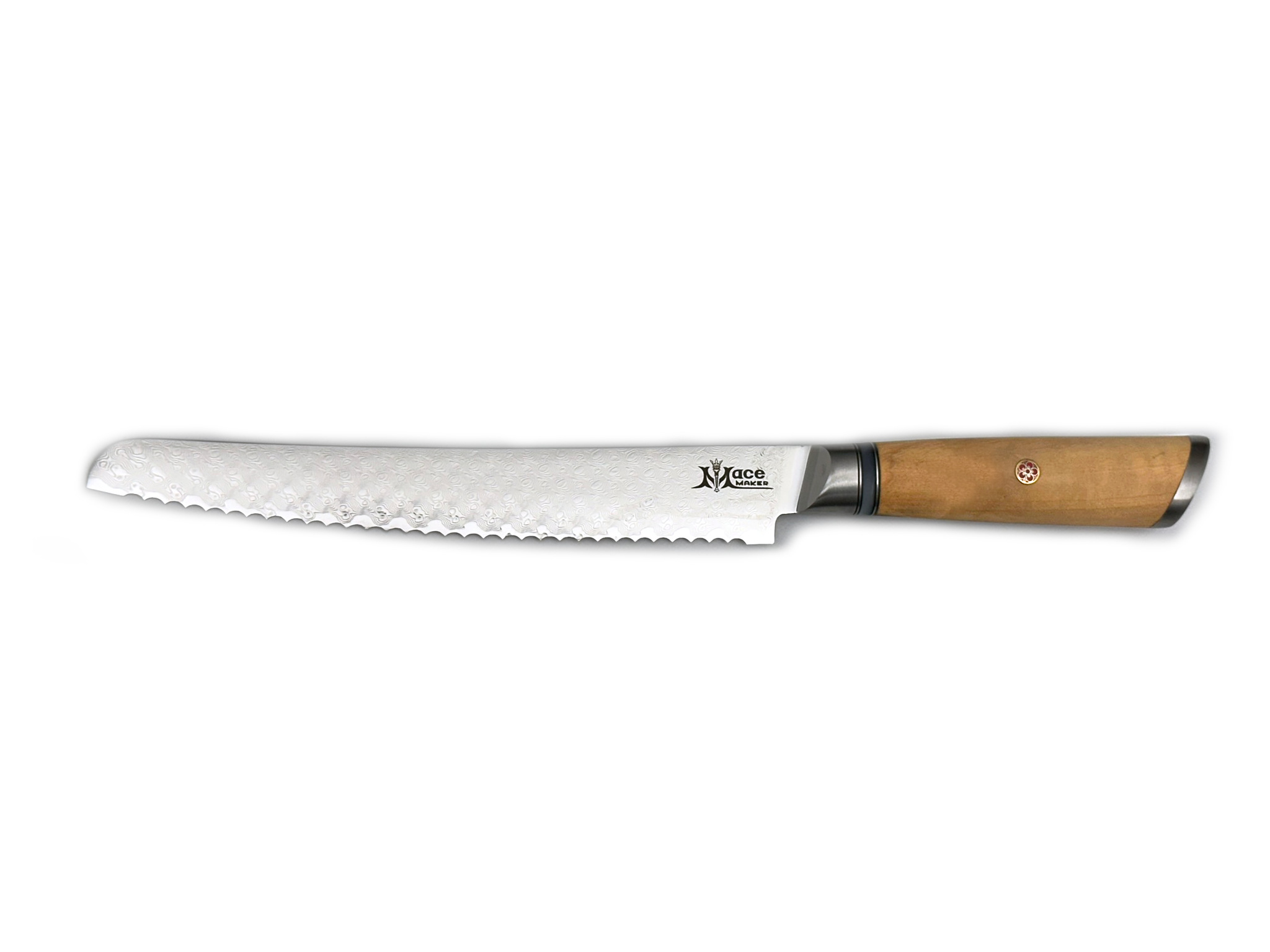 MaceMaker ARTEMI BREAD KNIFE - SanMai Damaškový Kuchyňský nůž na chleba