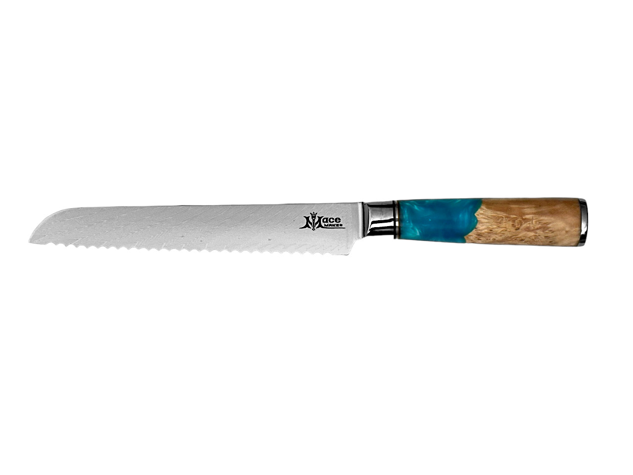 MaceMaker MILANO BREAD KNIFE - SanMai Damaškový Kuchyňský nůž na chleba